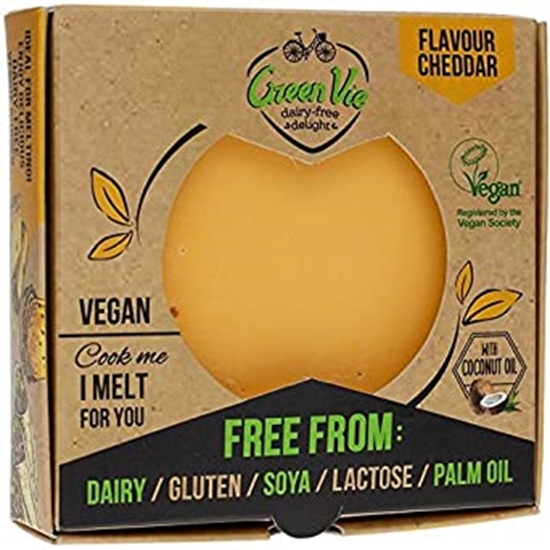 Picture of GREEN VIE CHEDDAR FLAVOUR SLICED 180GR